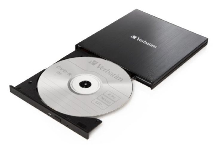 VERBATIM  43886 VERBATIM EXTERNAL SLIMLINE CD/DVD WRITER USB3.2 Gen1/USB-C