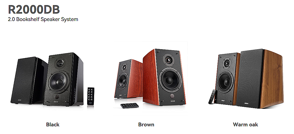 EDF100021brEdifier R2000DB - Powered BT Bookshelf Speakers (brown)
