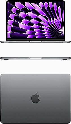 Apple MBA 13.6" M3 chip 8-core CPU 10-core GPU, 16GB, 512GB SSD AB BOOKLET- Midnight Z1G80010S